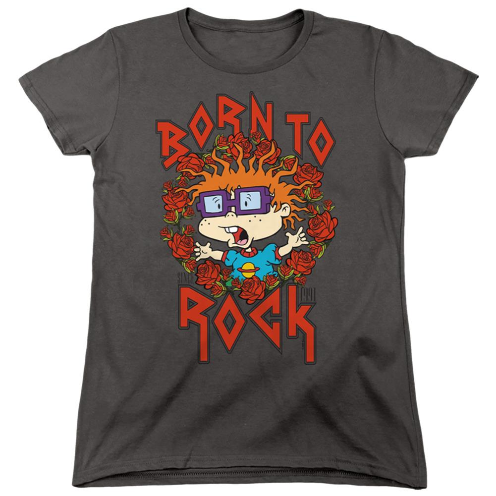 Rugrats Chucky Was Born To Rock Women's 18/1 Cotton Short-Sleeve T-Shirt