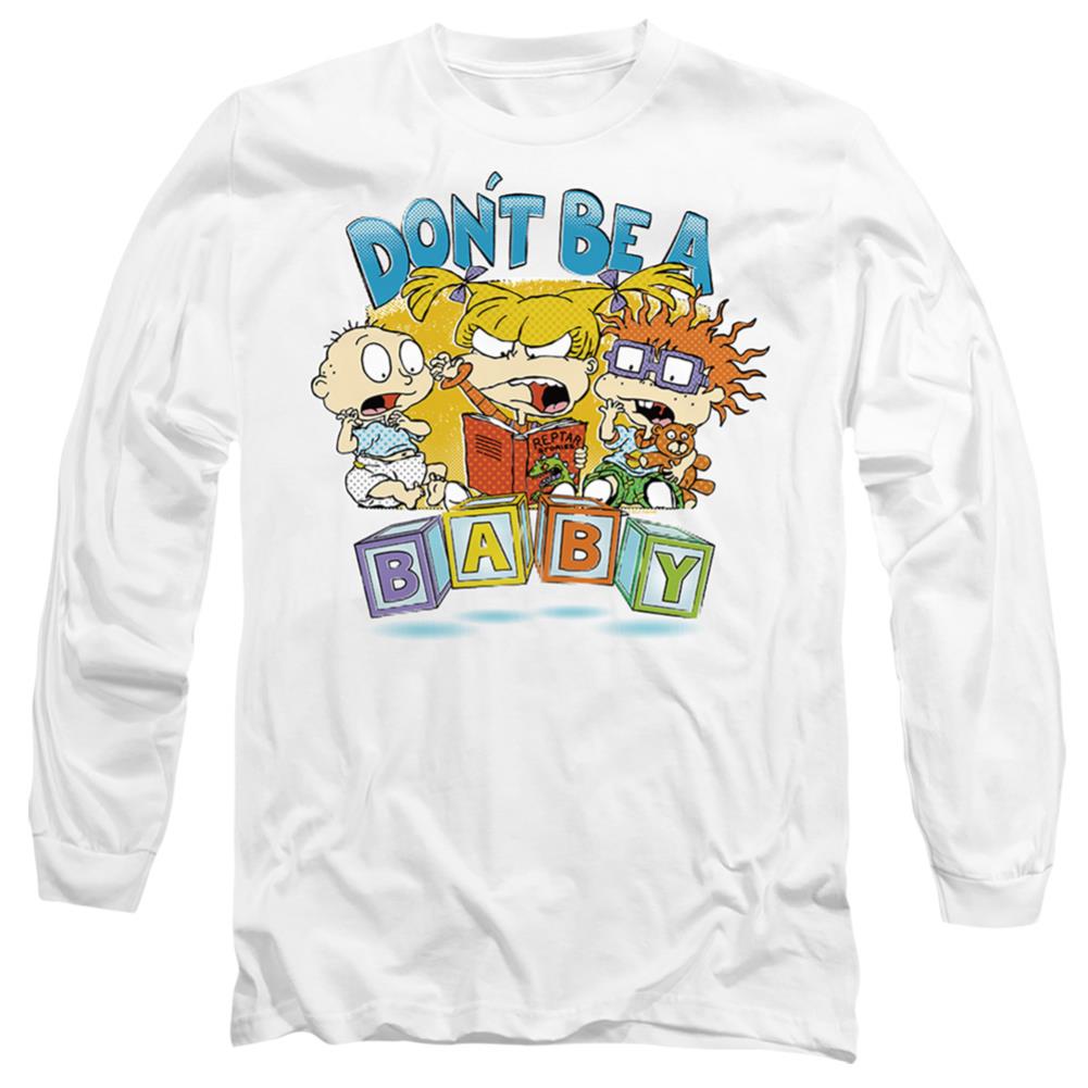 Rugrats Don't Be A Baby Blocks Men's 18/1 Cotton Long-Sleeve T-Shirt