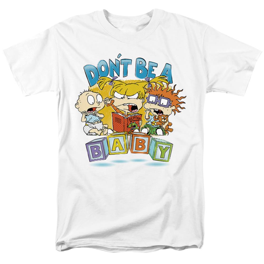 Rugrats Don't Be A Baby Blocks Men's 18/1 Cotton Short-Sleeve T-Shirt