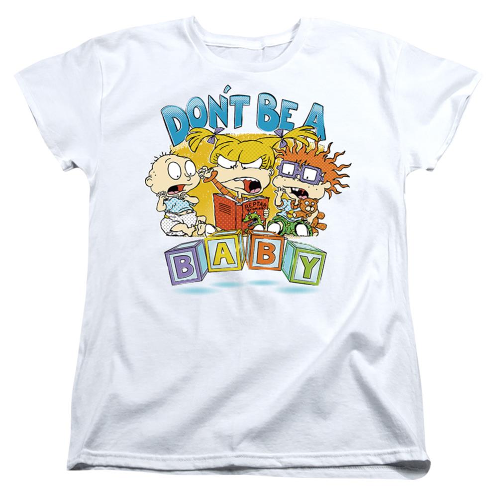 Rugrats Don't Be A Baby Blocks Women's 18/1 Cotton Short-Sleeve T-Shirt