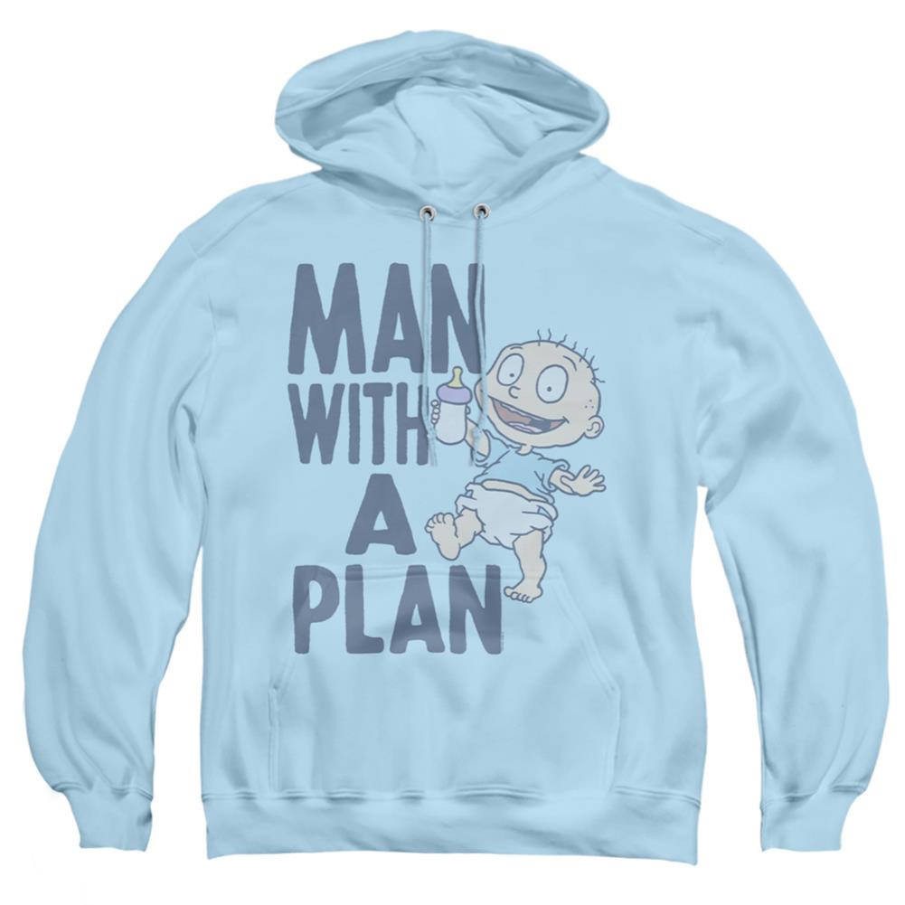 Rugrats Man With A Plan Men's Pull-Over 75 25 Poly Hoodie