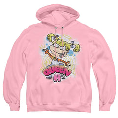 Rugrats Queen A For Angelica Men's Pull-Over 75 25 Poly Hoodie
