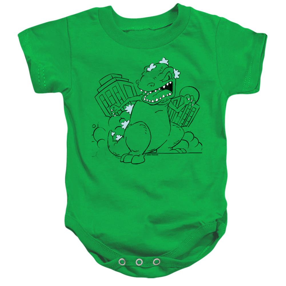 Rugrats Reptar Destroys City Infant's Cotton SS Snapsuit
