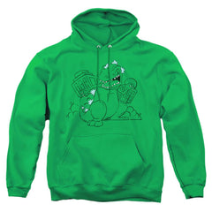Rugrats Reptar Destroys City Men's Pull-Over 75 25 Poly Hoodie