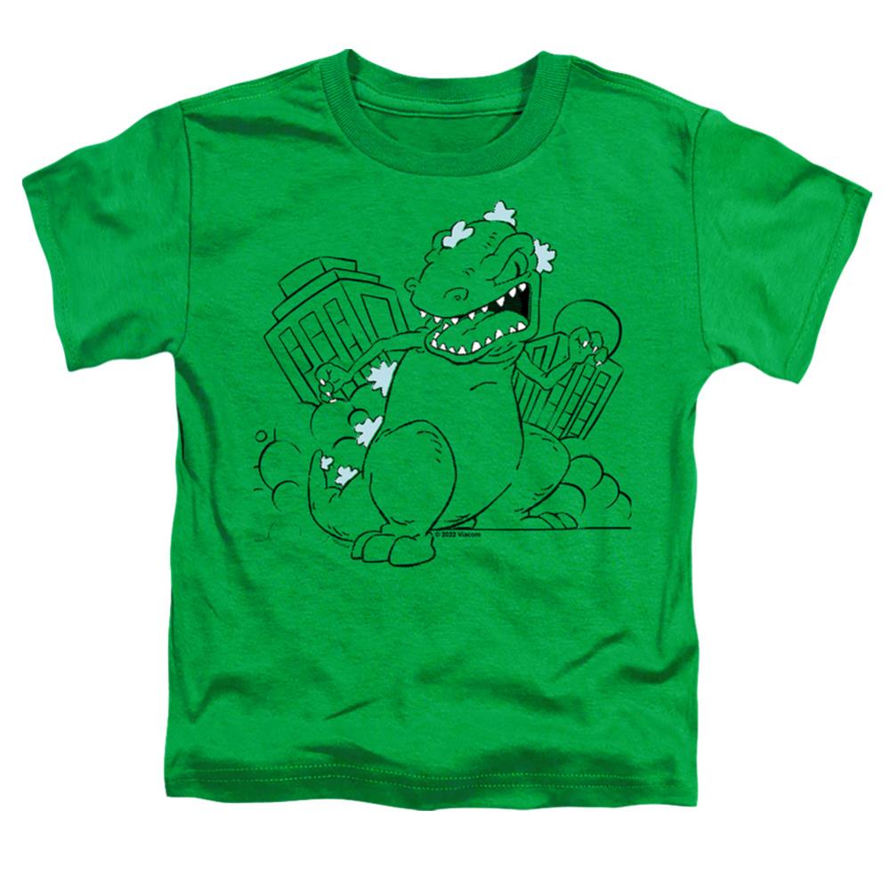 Rugrats Reptar Destroys City Toddler 18/1 Cotton Short-Sleeve T-Shirt