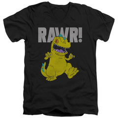 Rugrats Reptar Men's 30/1 Cotton Slim V-Neck T-Shirt