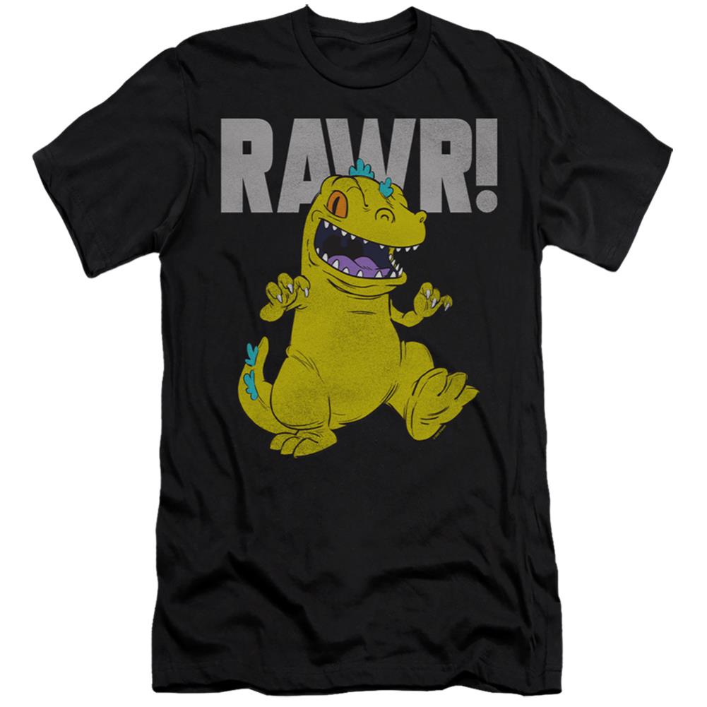 Rugrats Reptar Men's Ultra-Soft 30/1 Cotton Slim Short-Sleeve T-Shirt