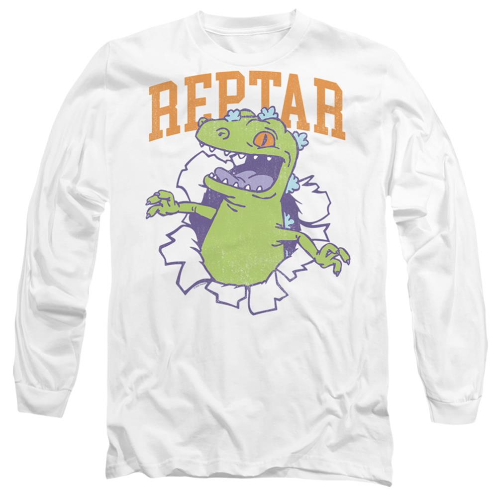 Rugrats Reptar Shirt Rip Men's 18/1 Cotton Long-Sleeve T-Shirt