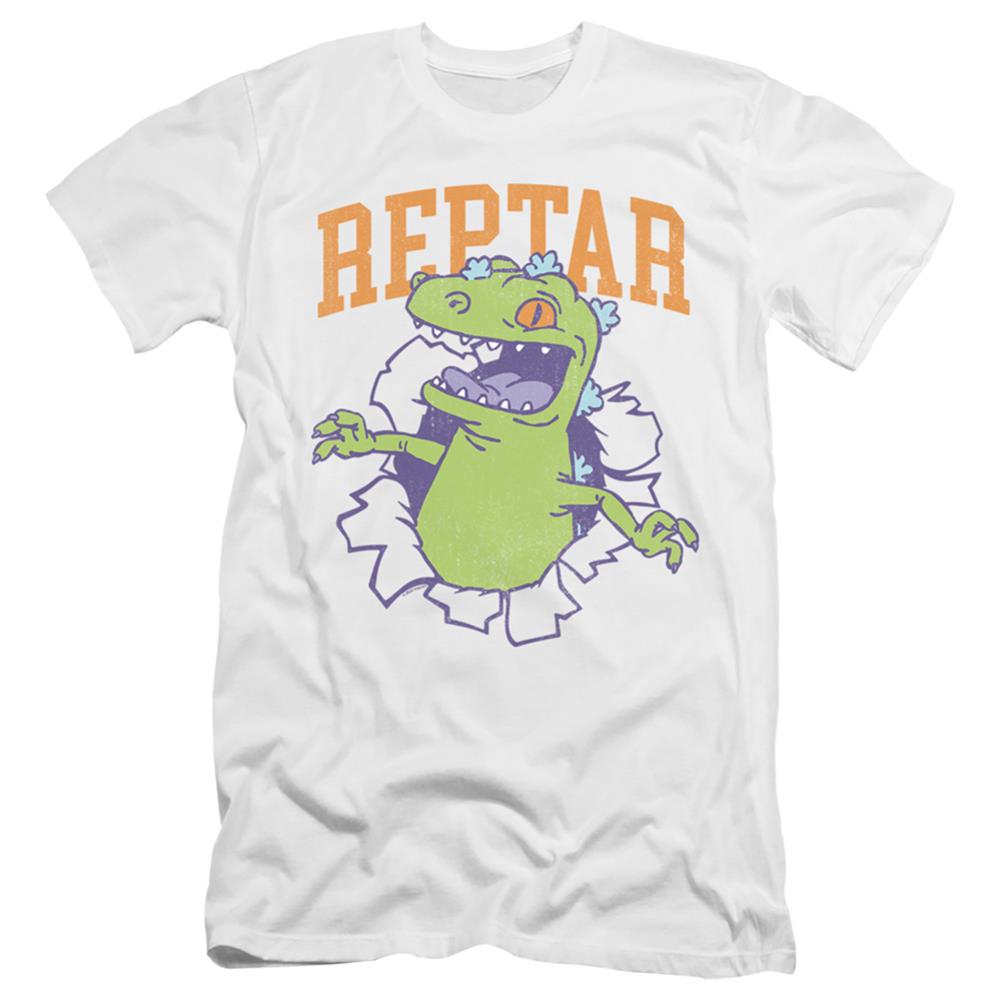 Rugrats Reptar Shirt Rip Men's Ultra-Soft 30/1 Cotton Slim Short-Sleeve T-Shirt