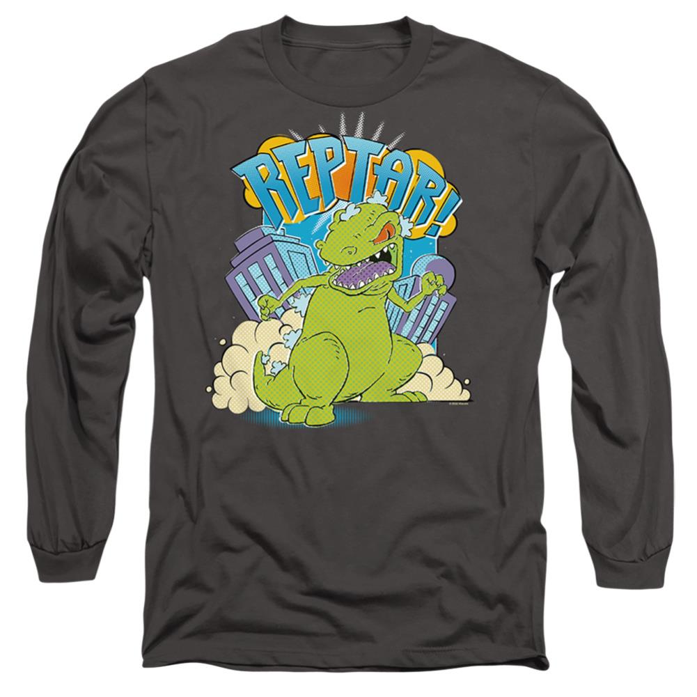 Rugrats Reptar Stomp Men's 18/1 Cotton Long-Sleeve T-Shirt