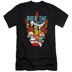 Rugrats Rock The Playpen Music Festival Men's Ultra-Soft 30/1 Cotton Slim Short-Sleeve T-Shirt
