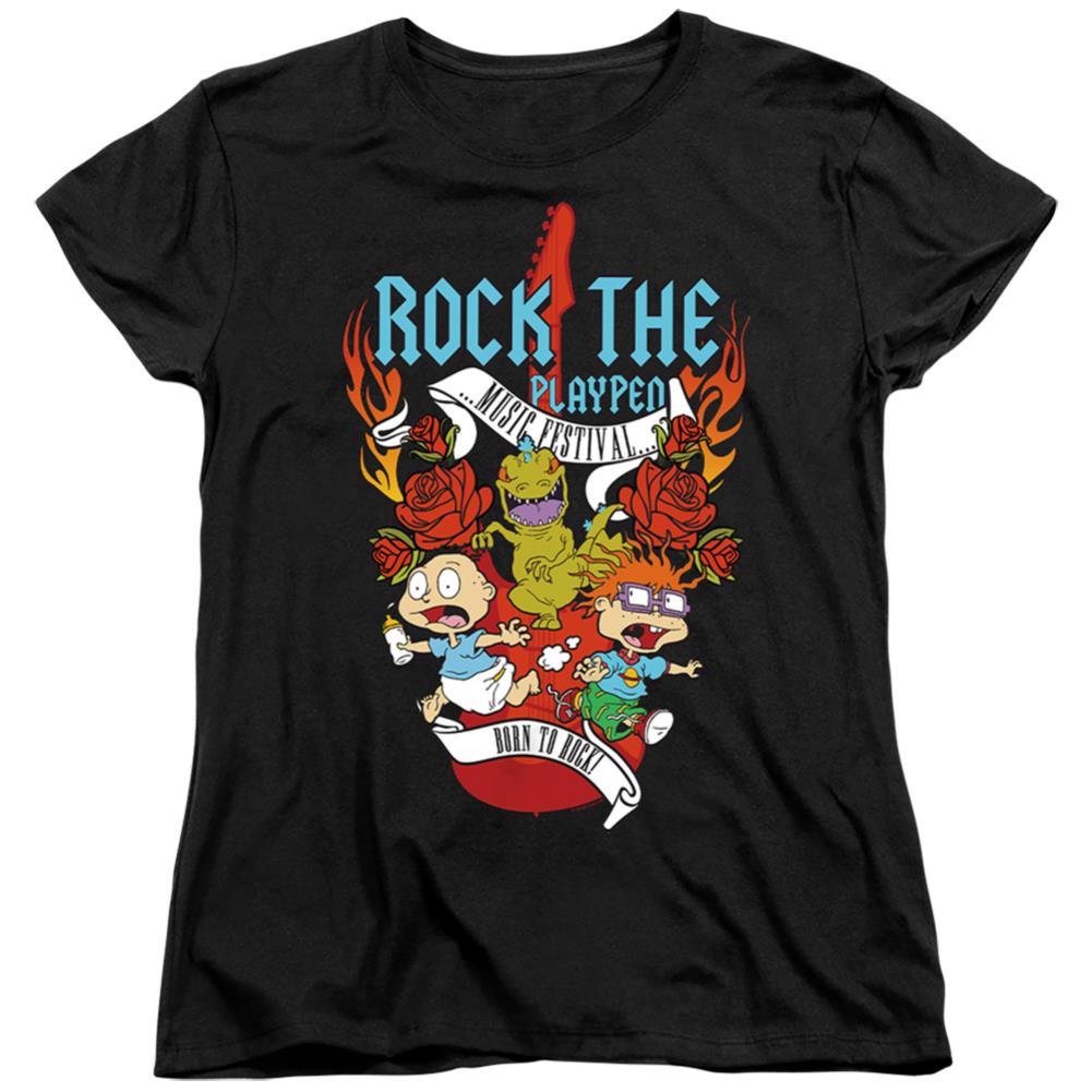 Rugrats Rock The Playpen Music Festival Women's 18/1 Cotton Short-Sleeve T-Shirt