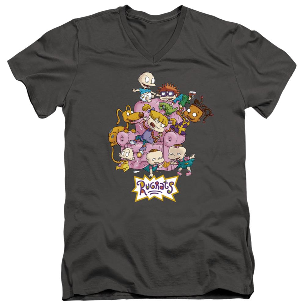 Rugrats Rugrats Chair Men's 30/1 Cotton Slim V-Neck T-Shirt