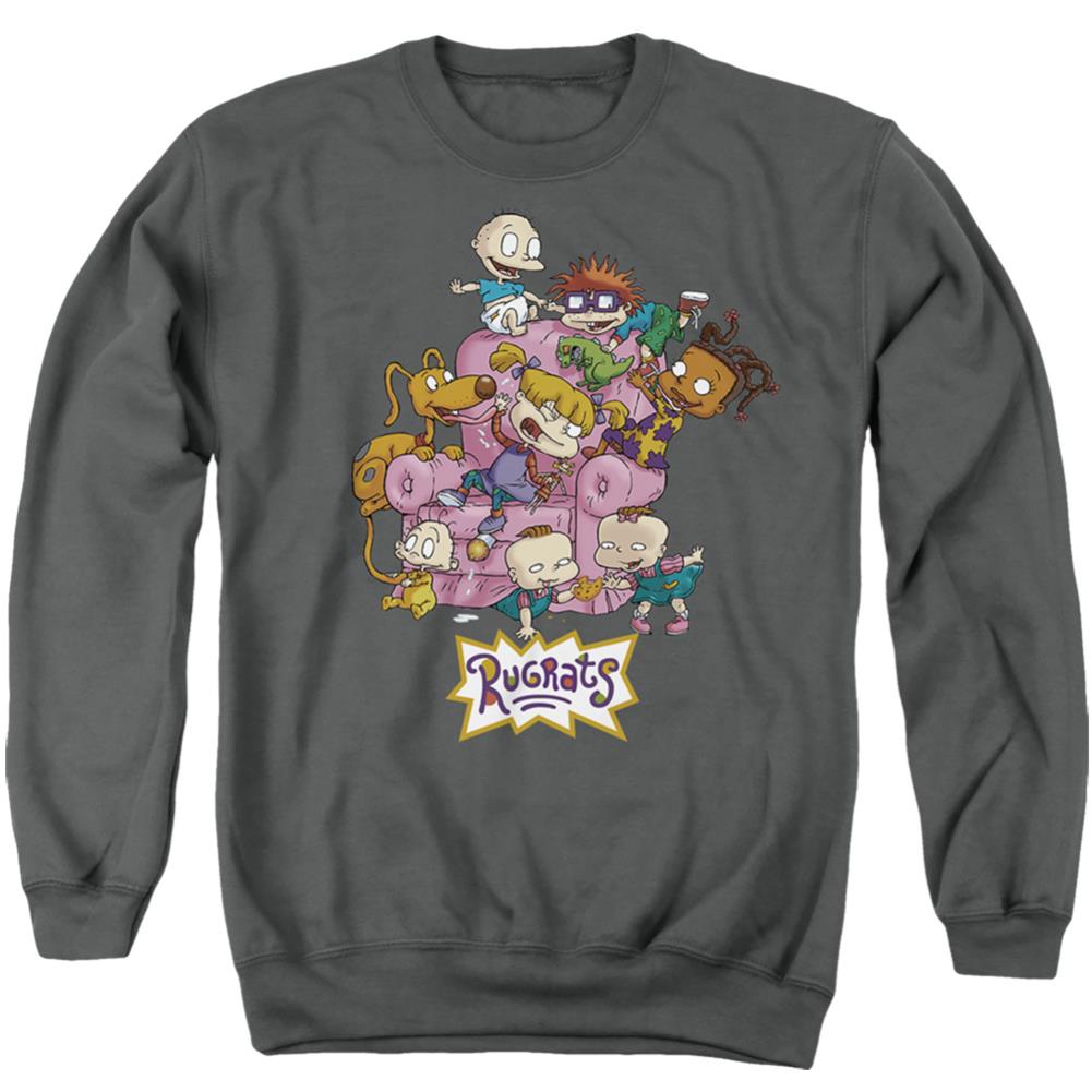 Rugrats Rugrats Chair Men's Crewneck 50 50 Poly Long-Sleeve T-Shirt