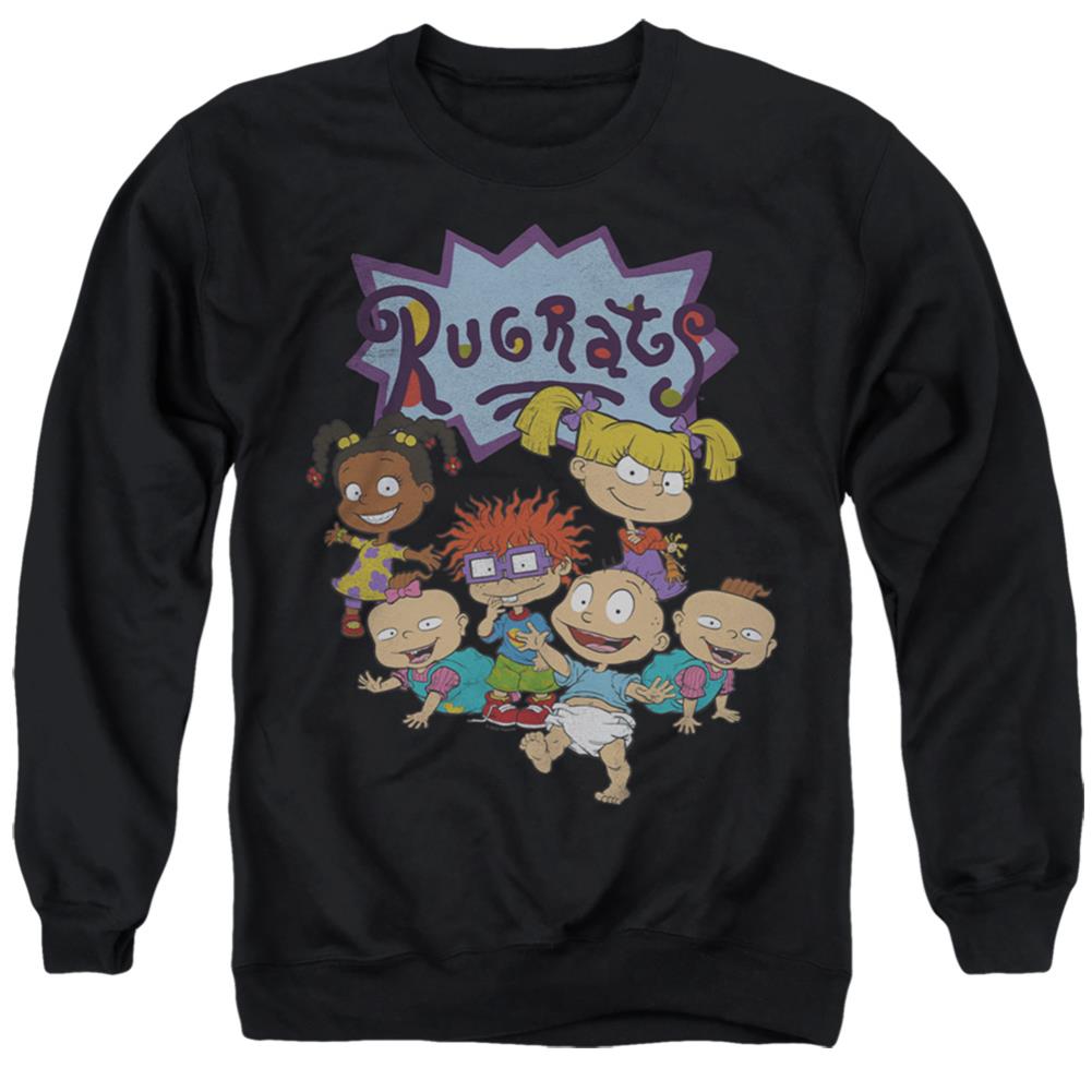 Rugrats Rugrats Group Men's Crewneck 50 50 Poly Long-Sleeve T-Shirt