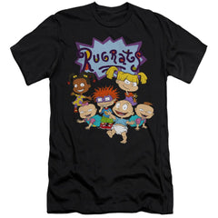 Rugrats Rugrats Group Men's Ultra-Soft 30/1 Cotton Slim Short-Sleeve T-Shirt