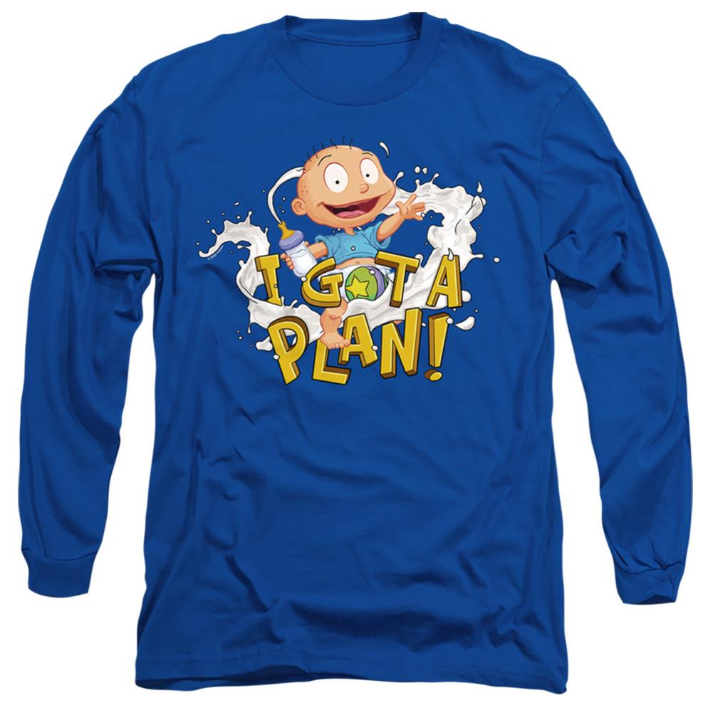 Rugrats Tommy Pickles Has A Plan Men's 18/1 Cotton Long-Sleeve T-Shirt