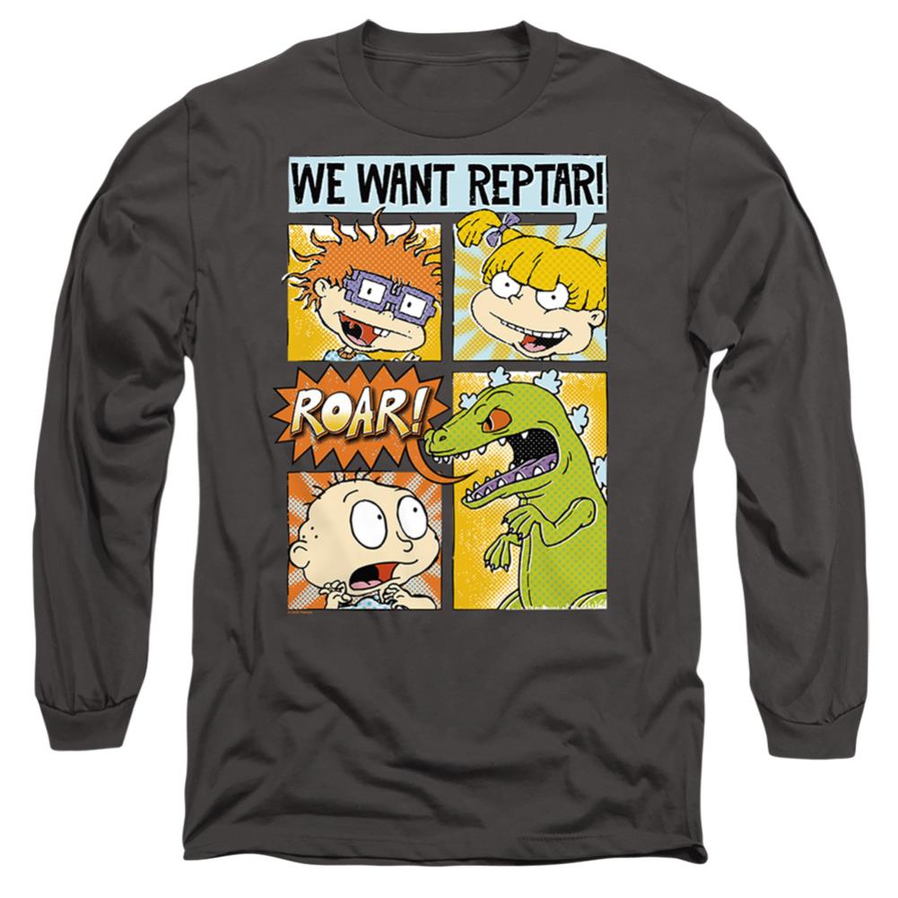Rugrats We Want Reptar! Comic Men's 18/1 Cotton Long-Sleeve T-Shirt