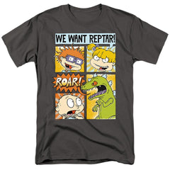 Rugrats We Want Reptar! Comic Men's 18/1 Cotton Short-Sleeve T-Shirt