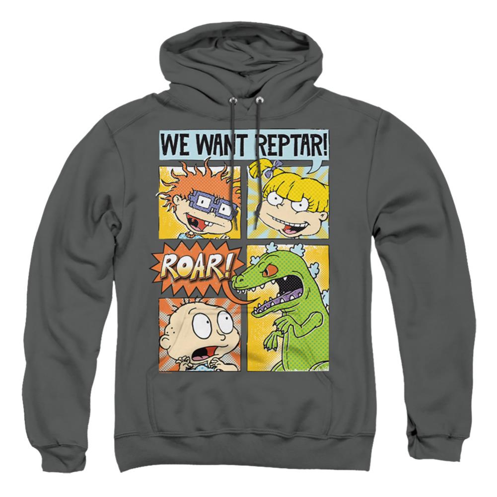 Rugrats We Want Reptar! Comic Men's Pull-Over 75 25 Poly Hoodie