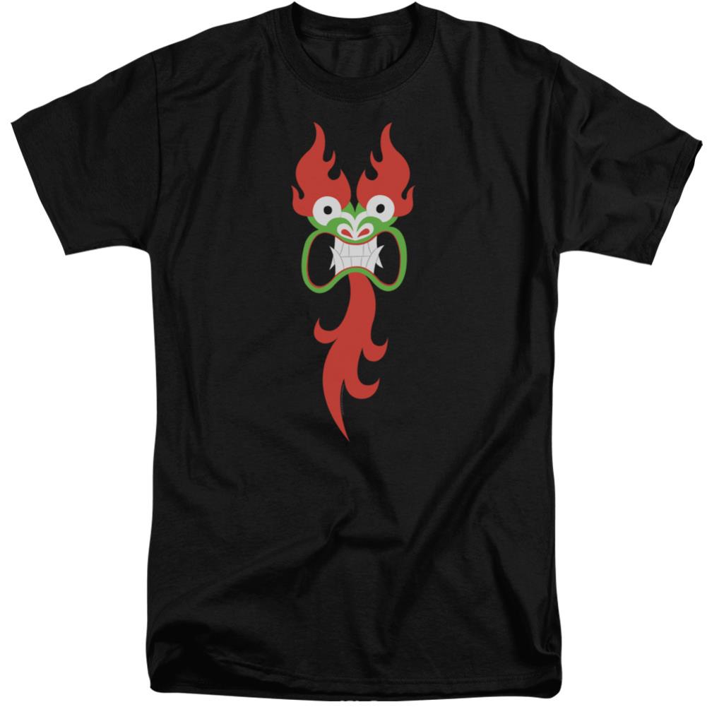 Samurai Jack Aku Face Men's 18/1 Tall Cotton Short-Sleeve T-Shirt