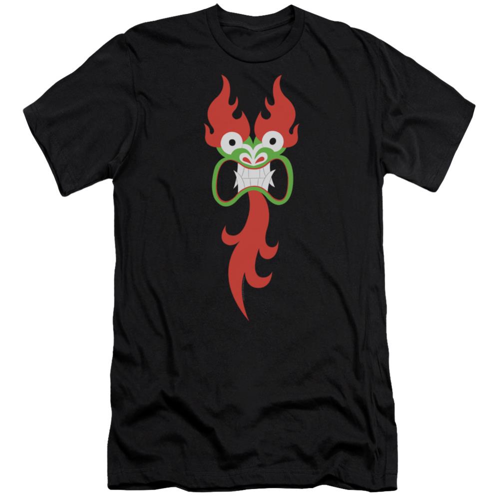 Samurai Jack Aku Face Men's Ultra-Soft 30/1 Cotton Slim Short-Sleeve T-Shirt