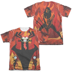 Samurai Jack Akus Wrath (Front/Back Print) Men's Regular Fit Poly Cotton Short-Sleeve T-Shirt