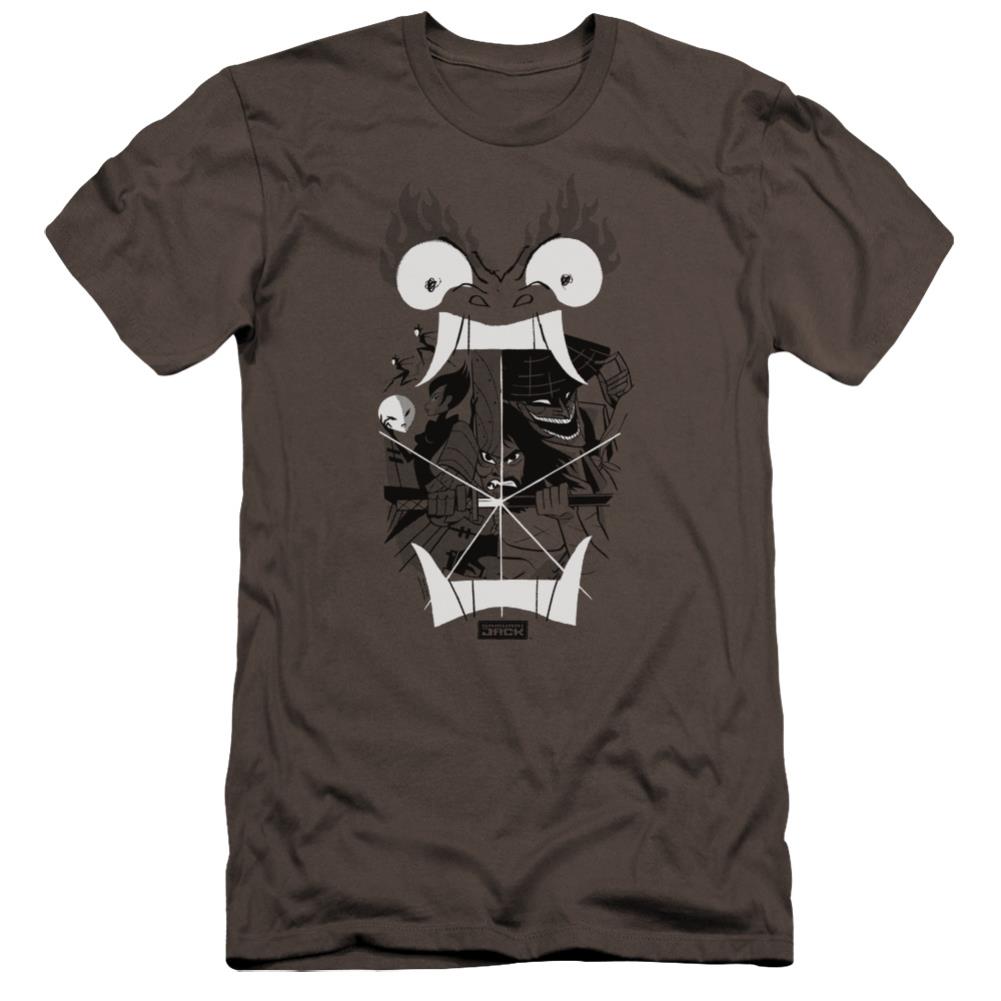 Samurai Jack Divisive Men's Ultra-Soft 30/1 Cotton Slim Short-Sleeve T-Shirt