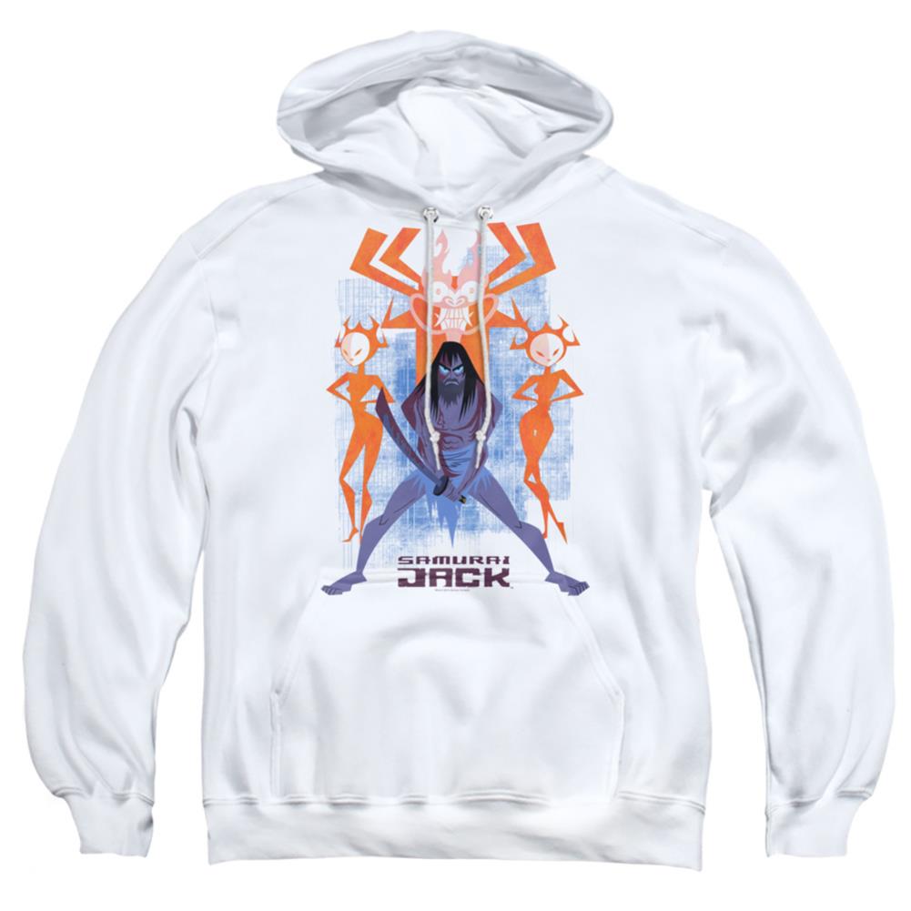 Samurai Jack Jack Vs Evil Men's Pull-Over 75 25 Poly Hoodie