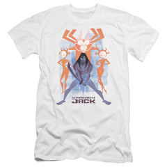 Samurai Jack Jack Vs Evil Men's Ultra-Soft 30/1 Cotton Slim Short-Sleeve T-Shirt