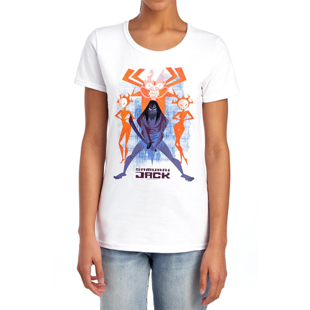 Samurai Jack Jack Vs Evil Women's 18/1 Cotton Short-Sleeve T-Shirt
