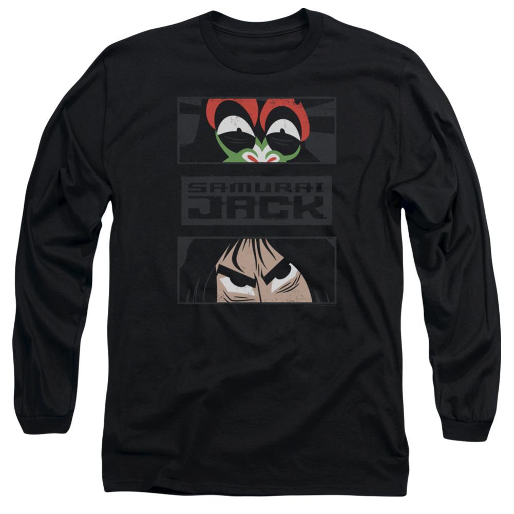 Samurai Jack Stare Down Men's 18/1 Cotton Long-Sleeve T-Shirt