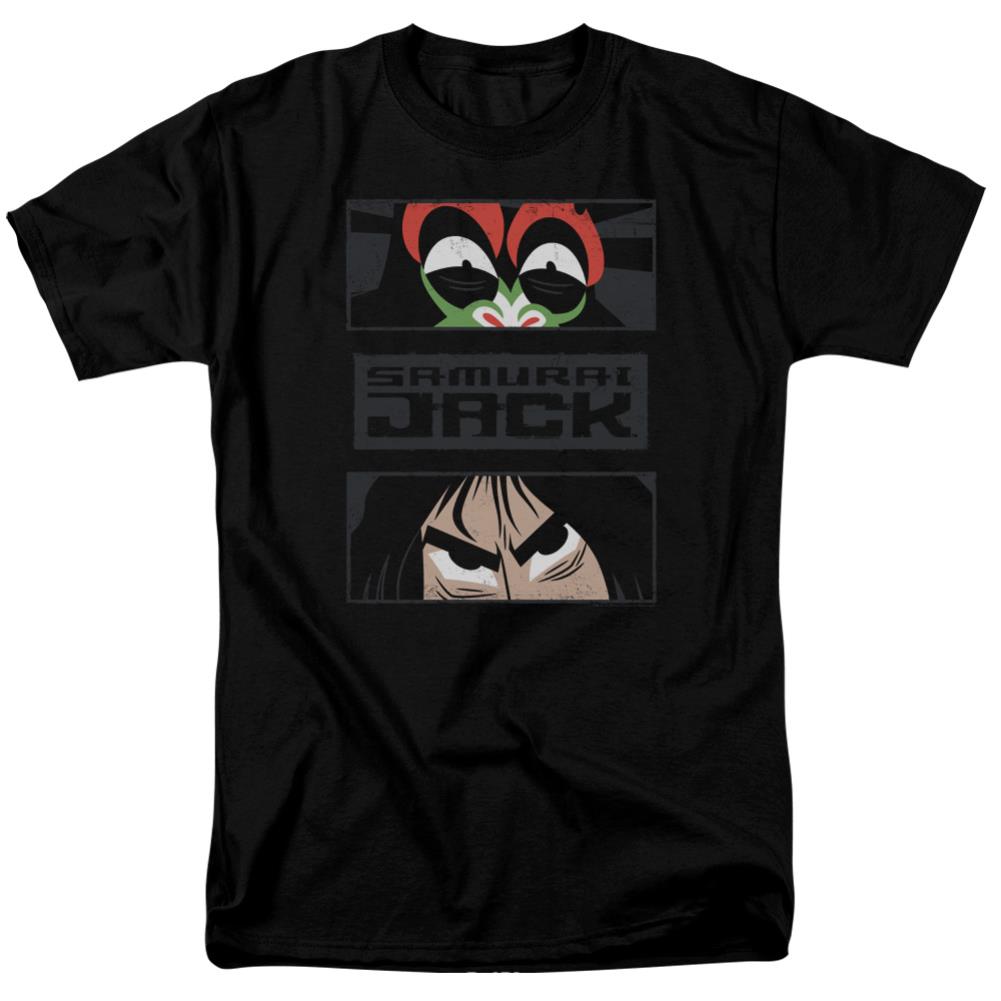 Samurai Jack Stare Down Men's 18/1 Cotton Short-Sleeve T-Shirt