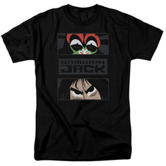 Samurai Jack Stare Down Men's 18/1 Cotton Short-Sleeve T-Shirt