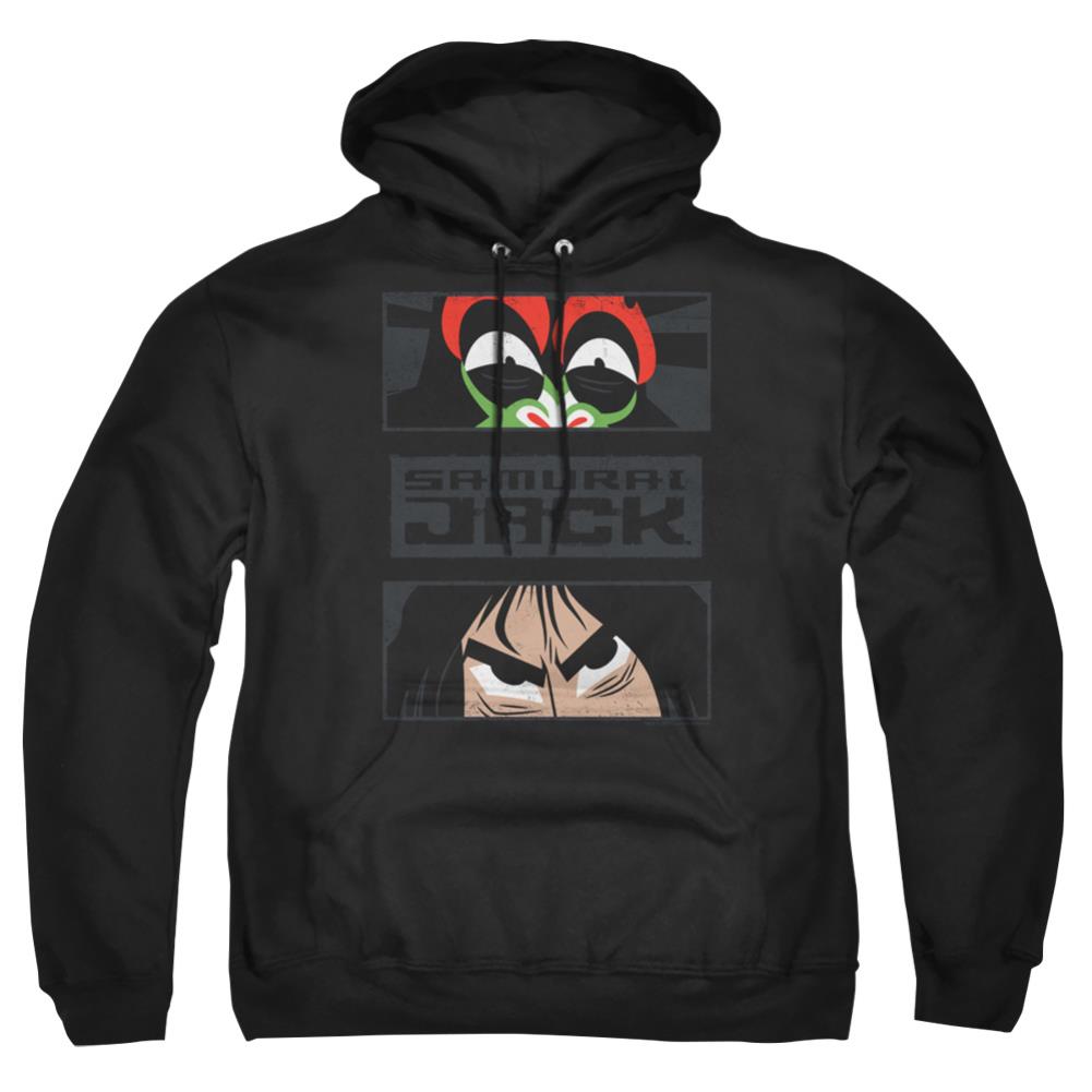 Samurai Jack Stare Down Men's Pull-Over 75 25 Poly Hoodie