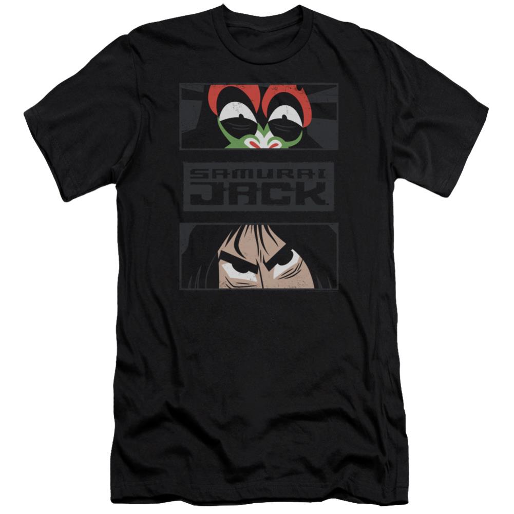 Samurai Jack Stare Down Men's Ultra-Soft 30/1 Cotton Slim Short-Sleeve T-Shirt