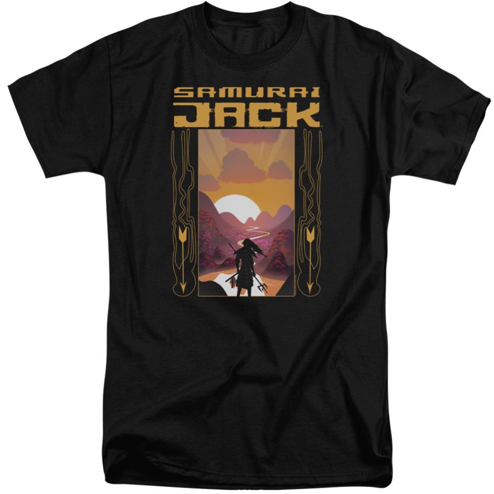 Samurai Jack Sunrise Men's 18/1 Tall Cotton Short-Sleeve T-Shirt