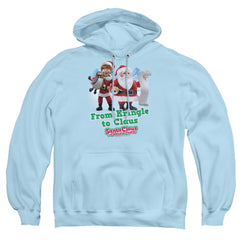 Santa Claus Is Comin To Town Kringle To Claus Men's Pull-Over 75 25 Poly Hoodie