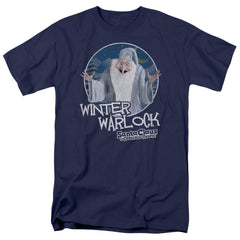 Santa Claus Is Comin To Town Winter Warlock Men's 18/1 Cotton Short-Sleeve T-Shirt