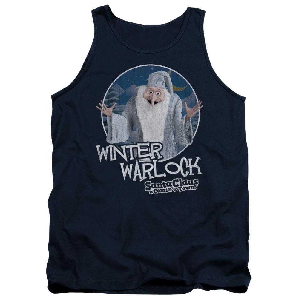 Santa Claus Is Comin To Town Winter Warlock Men's 18/1 Cotton Tank Top