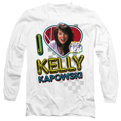 Saved By The Bell I Love Kelly Men's 18/1 Cotton Long-Sleeve T-Shirt
