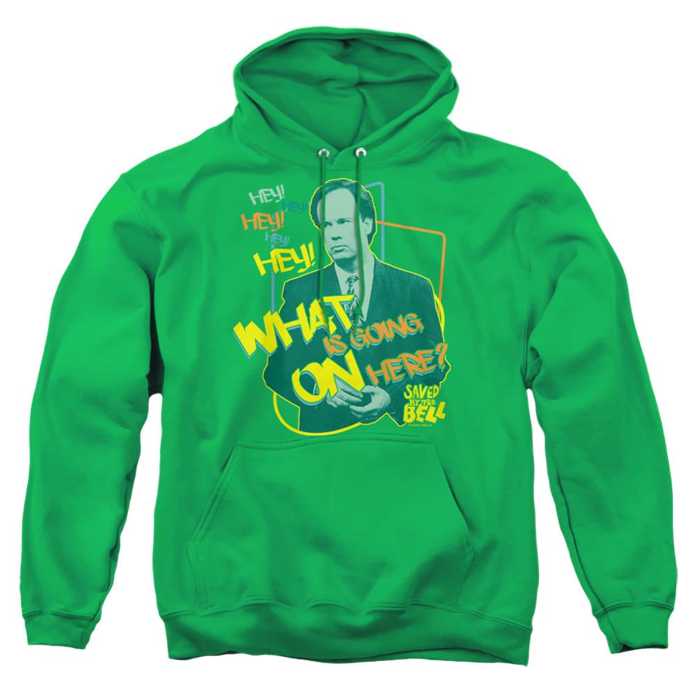 Saved By The Bell Mr. Belding Men's Pull-Over 75 25 Poly Hoodie