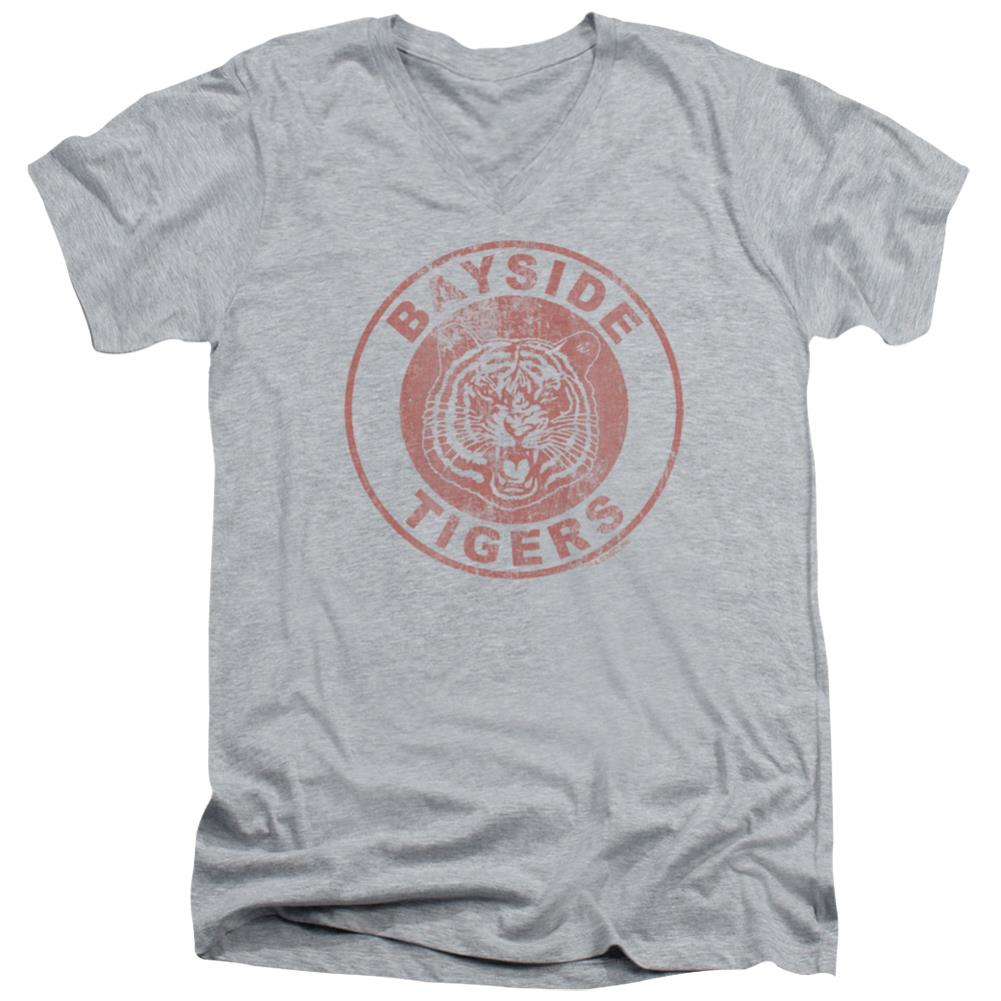 Saved By The Bell Tigers Men's 30/1 Cotton Slim V-Neck T-Shirt