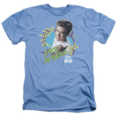 Saved By The Bell Zack Attack Men's 30/1 Heather 60 40 Poly Short-Sleeve T-Shirt