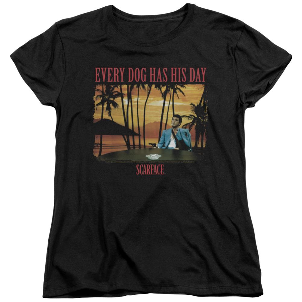 Scarface A Dog Day Women's 18/1 Cotton Short-Sleeve T-Shirt