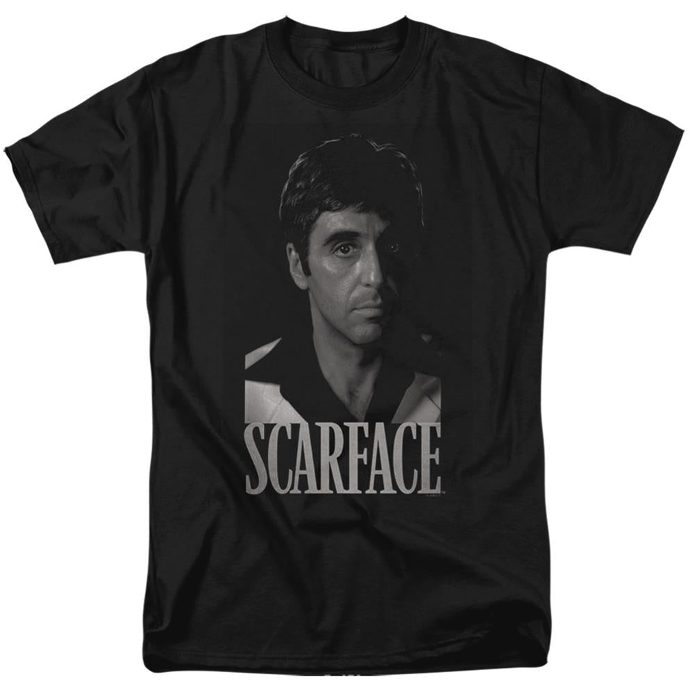 Scarface B&W Tony Men's 18/1 Cotton Short-Sleeve T-Shirt