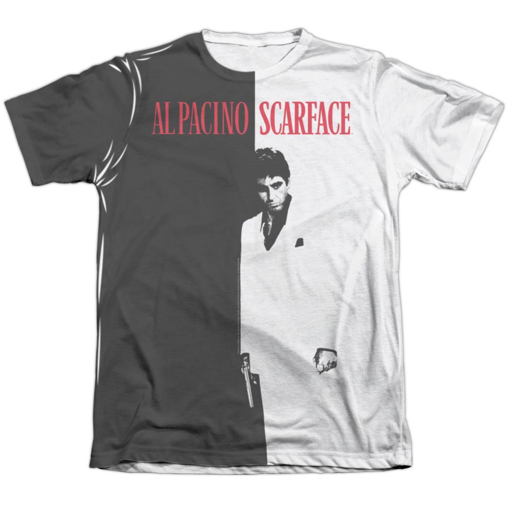 Scarface Big Poster Men's Regular Fit Poly Cotton Short-Sleeve T-Shirt