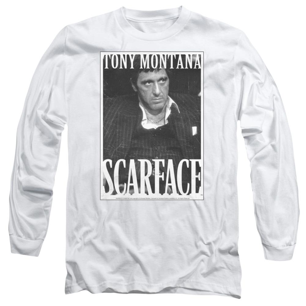 Scarface Business Face Men's 18/1 Cotton Long-Sleeve T-Shirt