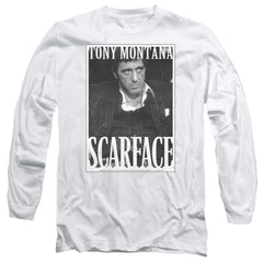 Scarface Business Face Men's 18/1 Cotton Long-Sleeve T-Shirt
