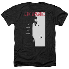 Scarface Classic Men's 30/1 Heather 60 40 Poly Short-Sleeve T-Shirt